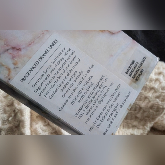 French Lavender Drawer Liners x5 NIB - Picture 4 of 6